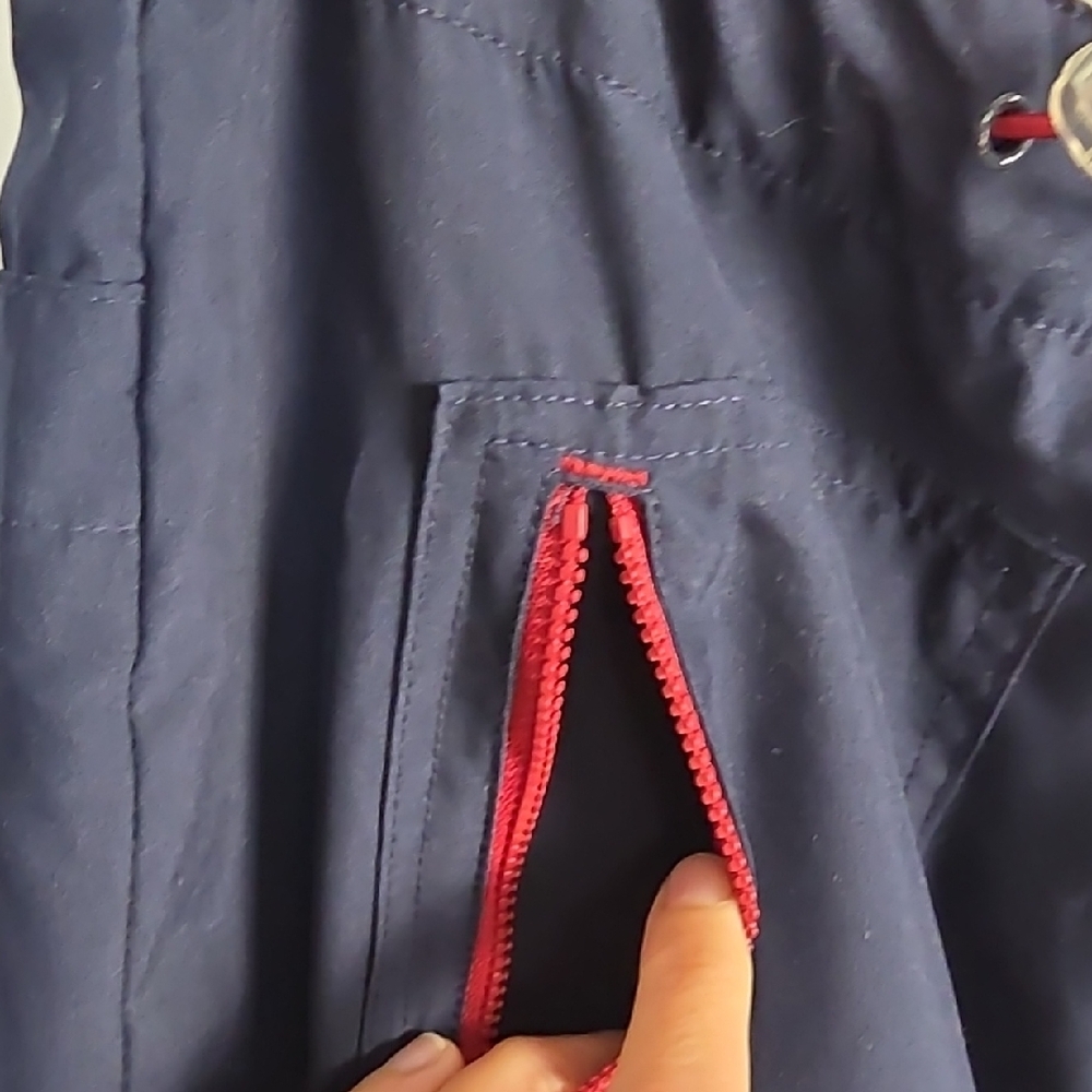 Vintage POINT ZÉRO Convertible Skirt – Navy Blue & Red Accents (Nicole Benisti) - Picture 4 of 10